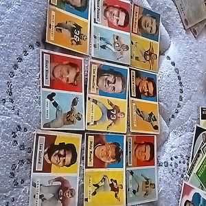1957 Topps football cards